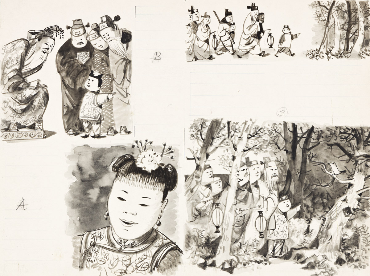 DONG KINGMAN (1911-2000) The Nightingale. [CHILDRENS / COMICS /  ASIAN AMERICAN / CHINA]